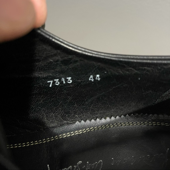 Antonio Maurizi Black leather Dress shoes. Sz 44 - Picture 11 of 11